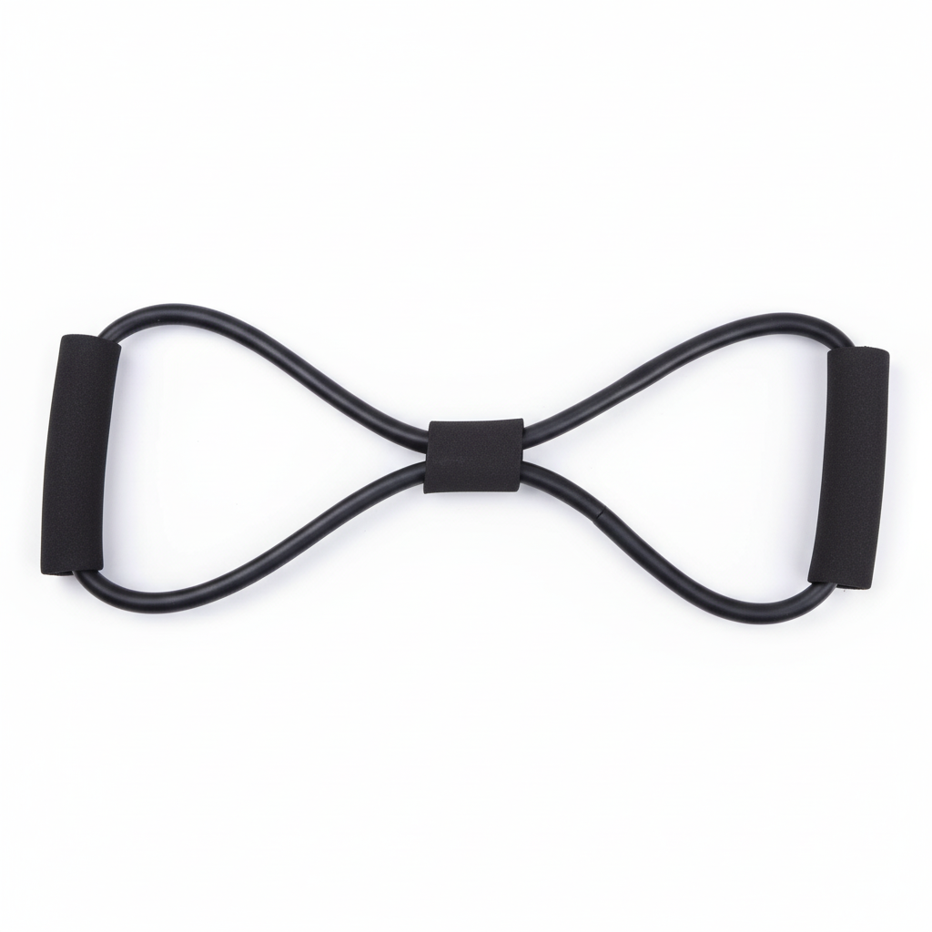 Cropped figure-8 resistance band