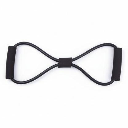 Cropped figure-8 resistance band